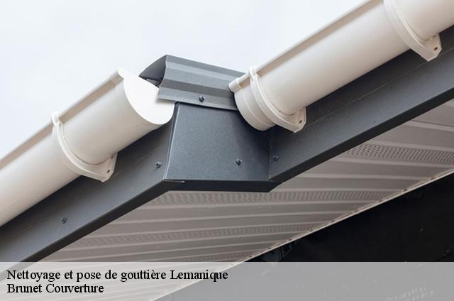 Nettoyage et pose de gouttière Lemanique  Brunet Couverture